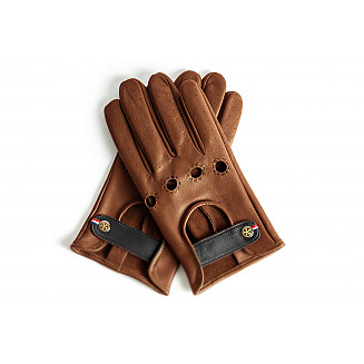 LEATHER DRIVING GLOVES - COGNAC CRUISER